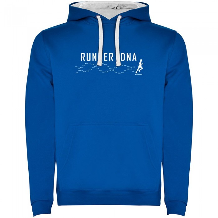 [해외]KRUSKIS 후드티 Runner DNA Two-Colour 6139695846 Royal Blue / White