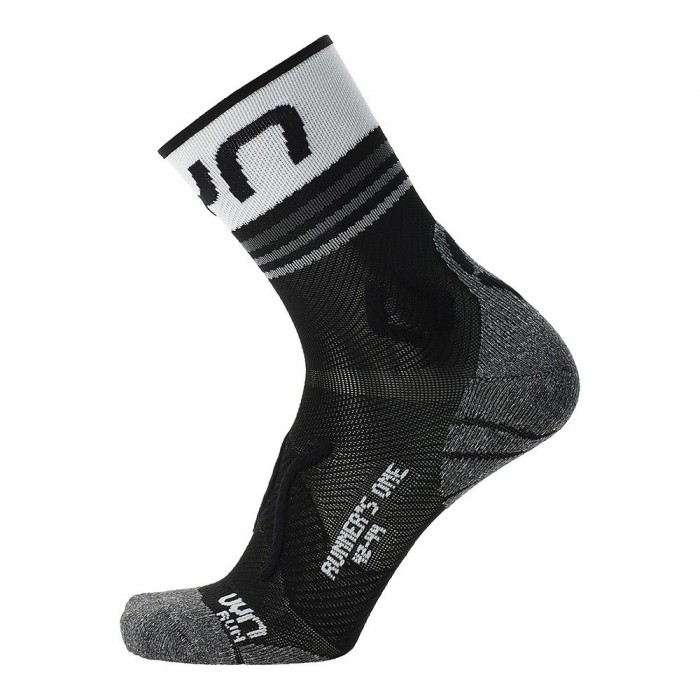[해외]UYN Runners One Short Socks 6139715572 Black / White