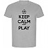 [해외]KRUSKIS Keep Calm And Play Football ECO 반팔 티셔츠 3139685073 Heather Grey