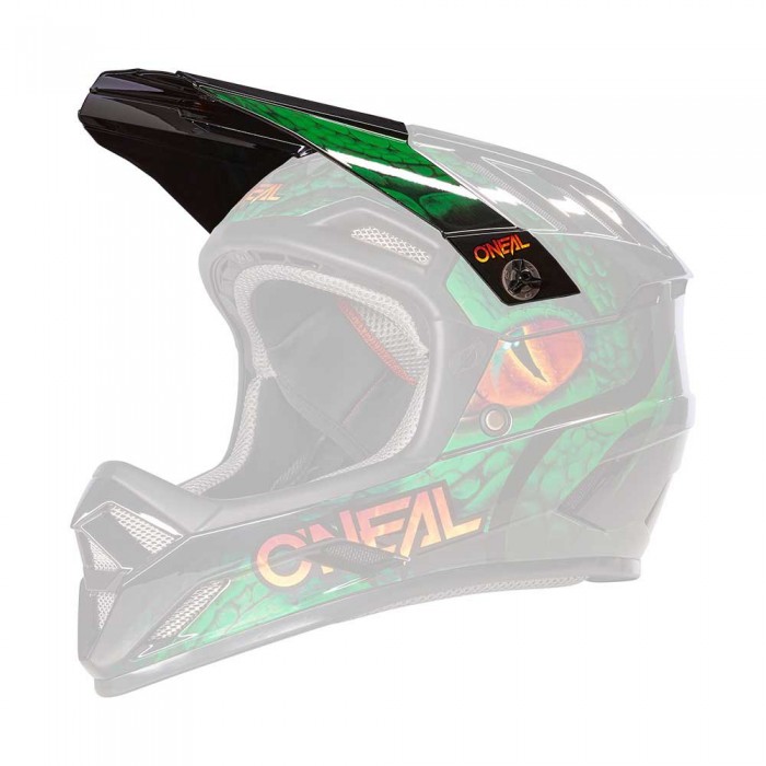 [해외]오닐 헬멧 예비 바이저 Backflip Viper V.23 1139765155 Black / Green