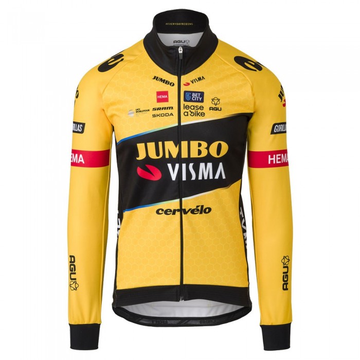 [해외]AGU 재킷 Jumbo-Visma Replica 2023 1139536430 Yellow / Black