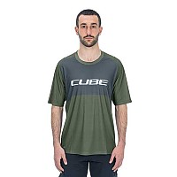 [해외]CUBE Vertex TM 반팔 엔듀로 저지 1139648403 Olive / Grey