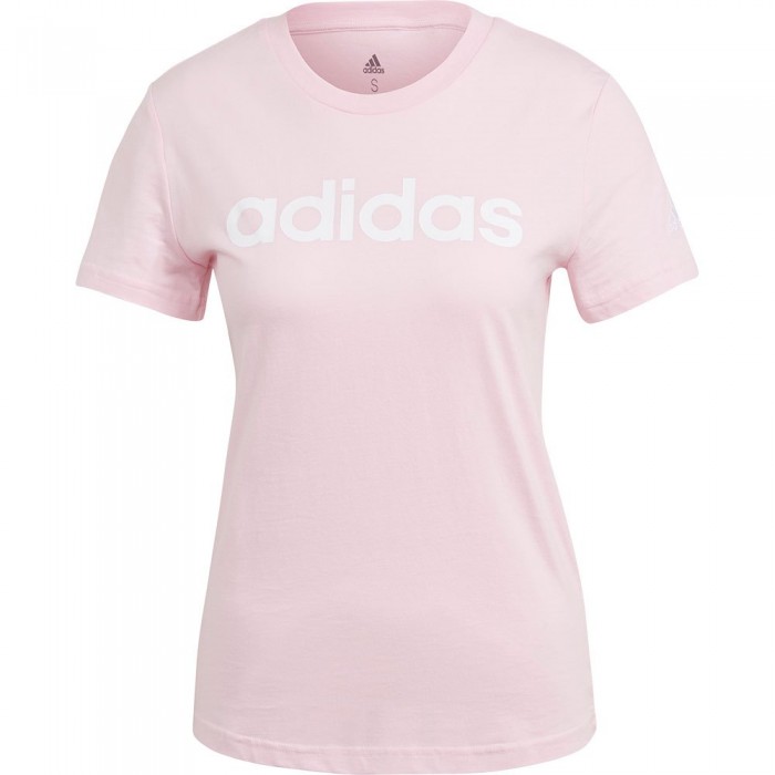 [해외]아디다스 Lin 반팔 티셔츠 7139433694 Clear Pink / White