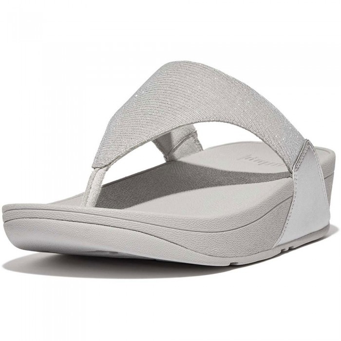 [해외]핏플랍 Lulu Shimmerlux Toe-Post Sandals Silver