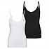 [해외]베로모다 Maxi My 소프트 Tall 민소매 V넥 티셔츠 2 단위 139764486 Black / Pack Bright White
