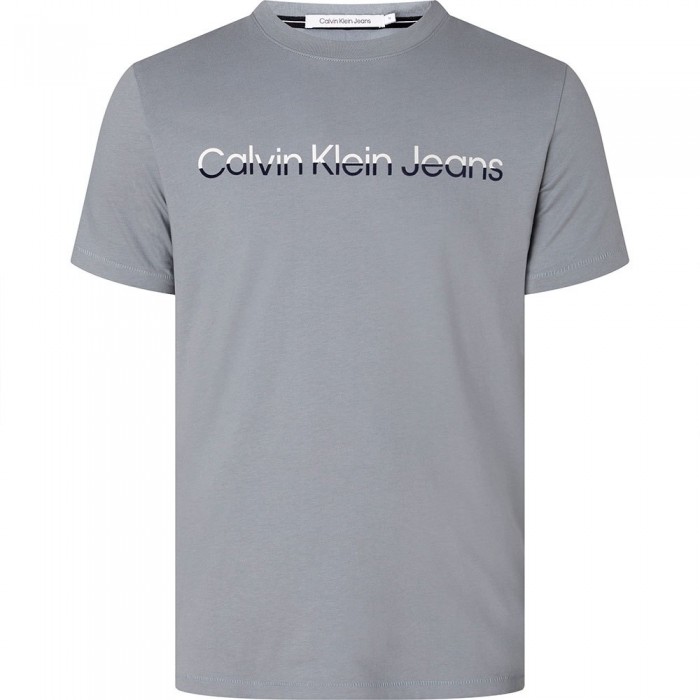 [해외]캘빈클라인 JEANS Mixed Institutional 반팔 티셔츠 139612120 Overcast Grey