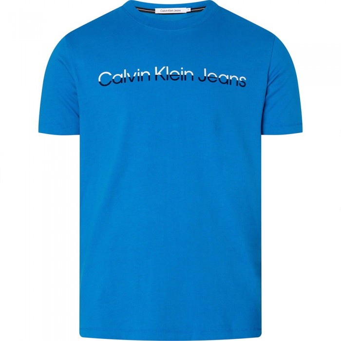 [해외]캘빈클라인 JEANS 반팔 티셔츠 Mixed Institutional 139612121 Tarps Blue