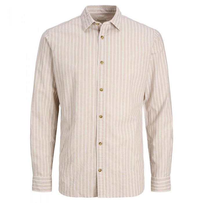 [해외]잭앤존스 긴 소매 셔츠 썸머 139750003 Crockery / Stripes Slim Fit