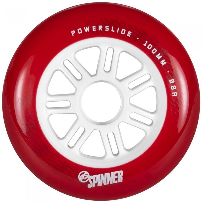 [해외]파워슬라이드 스케이트 바퀴 Spinner 100 3 단위 14138888230 White/Red