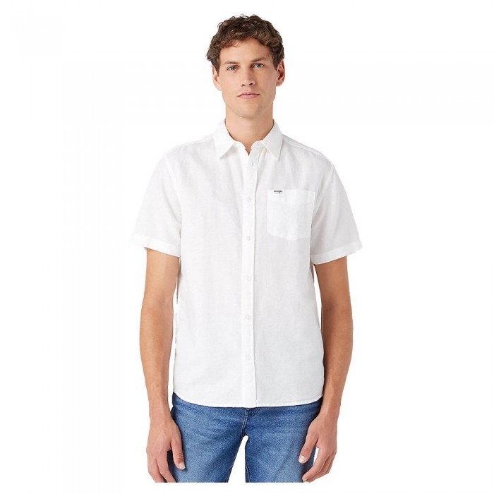 [해외]랭글러 반팔 셔츠 1 포켓 Regular Fit 139519465 White