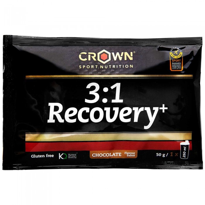 [해외]CROWN SPORT NUTRITION 단일 용량 향낭 3:1 Recovery+ Chocolate 50g 4139775803 Black