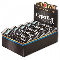 [해외]CROWN SPORT NUTRITION 중립 에너지 바 상자 Hyper 45 60g 10 단위 4139775839 Black / White