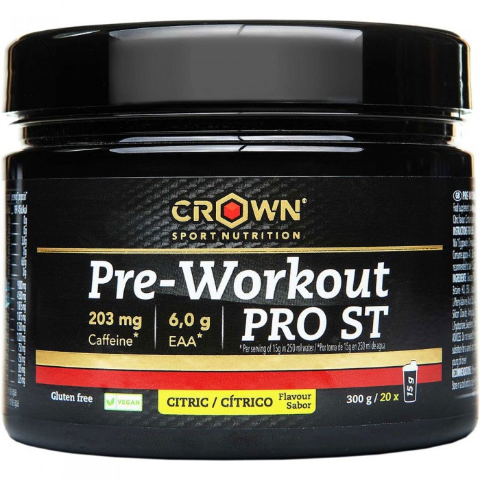 [해외]CROWN SPORT NUTRITION 시트러스 드링크 파우더 PRO ST 300g 4139775860 Black