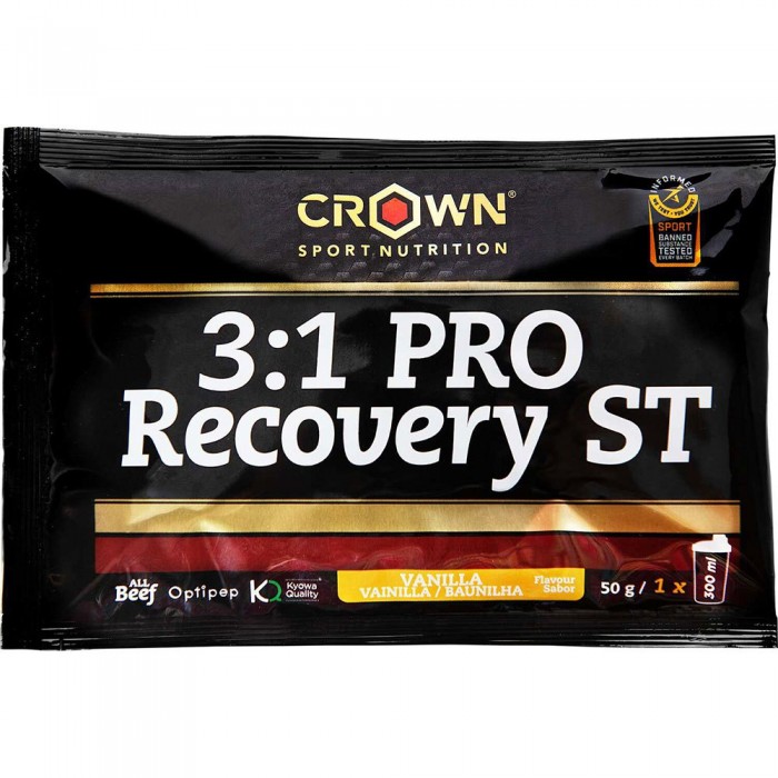 [해외]CROWN SPORT NUTRITION 바닐라 단일 복용량 향낭 3:1 PRO Recovery ST 50g 12139775799 Black