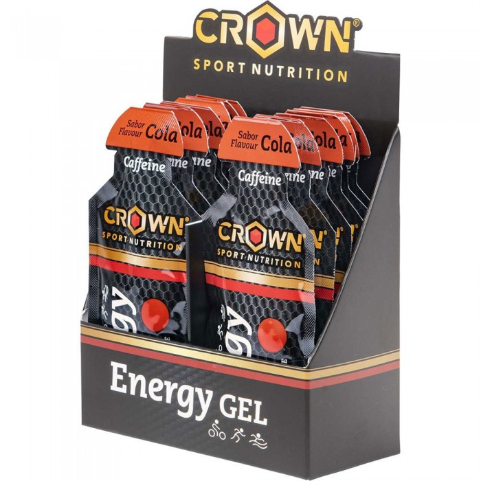 [해외]CROWN SPORT NUTRITION 에너지 젤 상자 Cola 40g 12 단위 12139775817 Black / Red