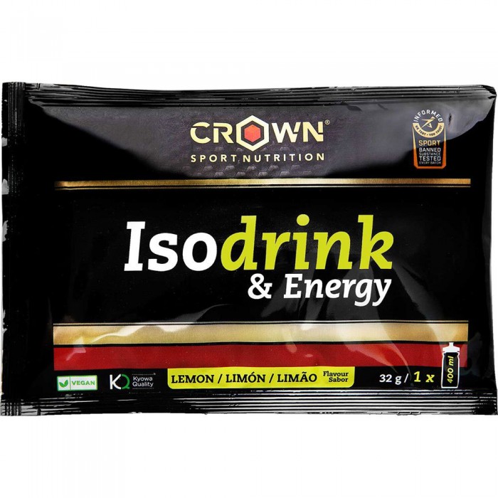 [해외]CROWN SPORT NUTRITION 레몬 Isotonic 음료 분말 향낭 Energy 32g 12139775827 Black