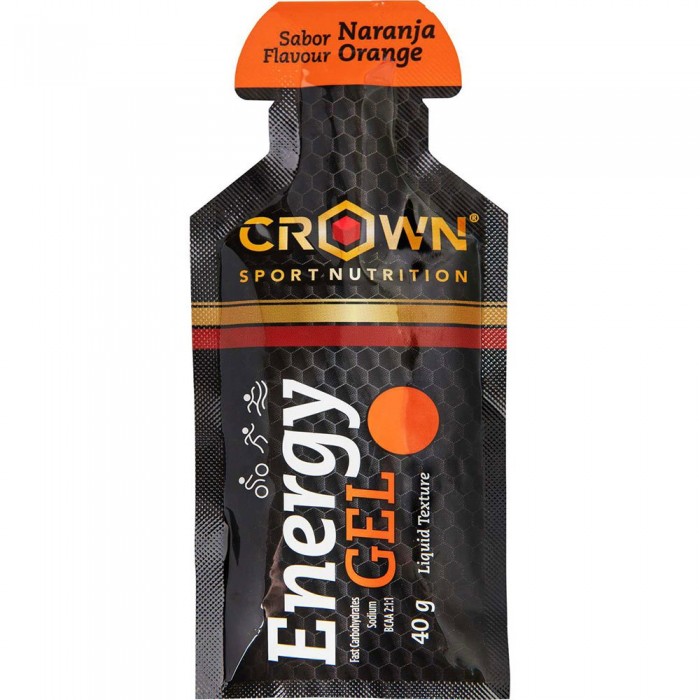 [해외]CROWN SPORT NUTRITION 오렌지 에너지 젤 40g 12139775853 Black / Orange