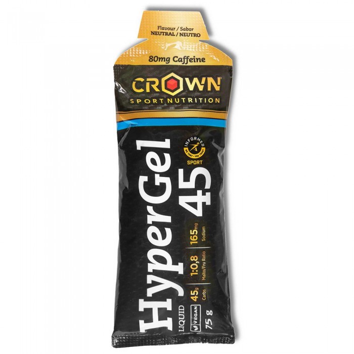 [해외]CROWN SPORT NUTRITION Hyper 45 Neutral Energy Gel 75g 6139775840 Black / Gold