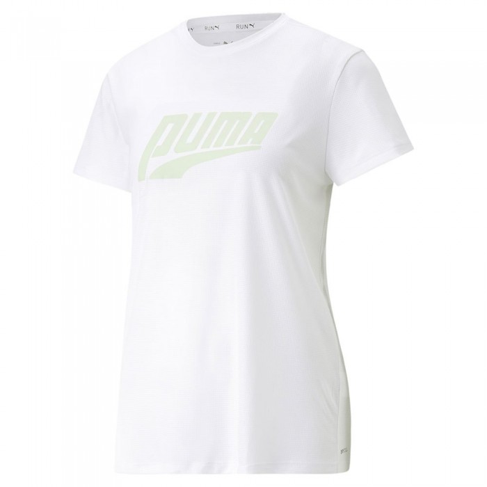 [해외]푸마 Run 로고 반팔 티셔츠 6139554854 Puma White / Light M