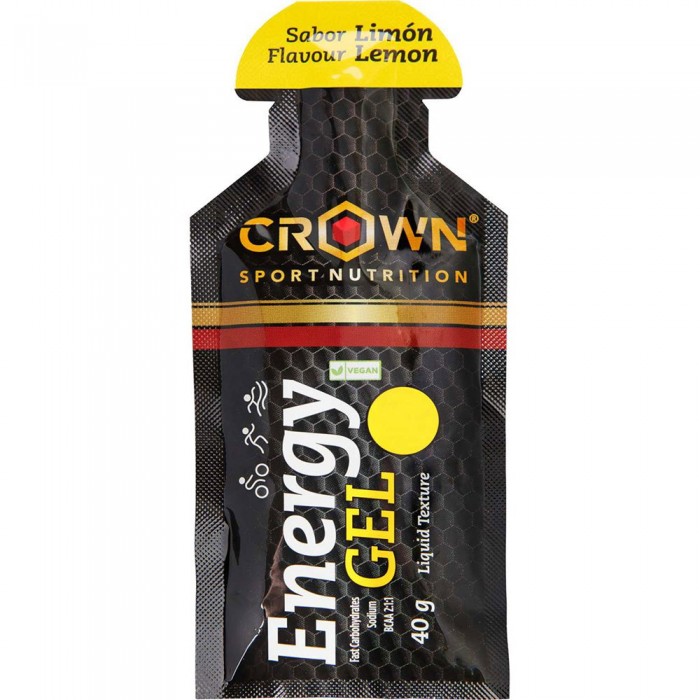 [해외]CROWN SPORT NUTRITION 레몬 에너지 젤 40g 3139775849 Black / Yellow