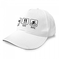 [해외]KRUSKIS 캡 Sleep Eat And Bike 1139810512 White