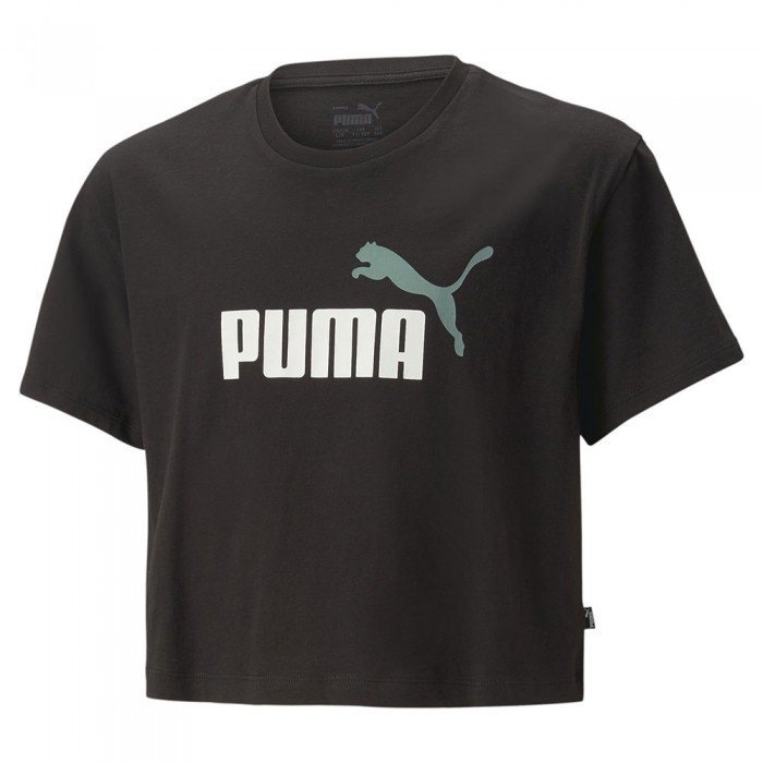 [해외]푸마 반팔 티셔츠 로고 Cropped 15139553991 Puma Black / P