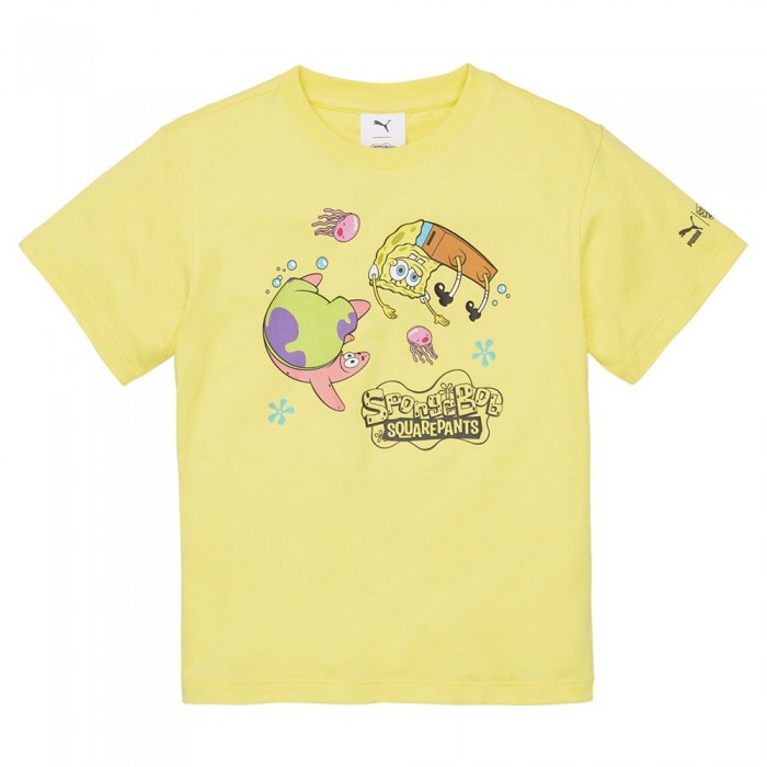 [해외]푸마 SELECT 키즈 반팔 티셔츠 X Spongebob 15139556042 Lucent Yellow