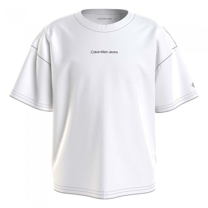 [해외]캘빈클라인 JEANS 반팔 티셔츠 Organic Cotton Boxy 15139601804 Bright White
