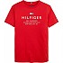 [해외]타미힐피거 반팔 티셔츠 로고 15139612576 Deep Crimson