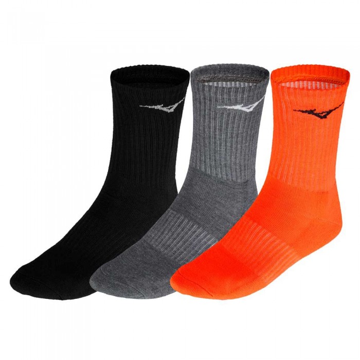 [해외]미즈노 Training Socks 3 Pairs 7139572900 Black / Melange / Soleil
