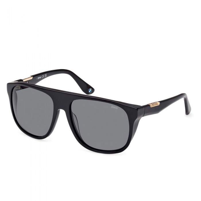 [해외]BMW BW0041-H Sunglasses Shiny Black / Smoke Polarized