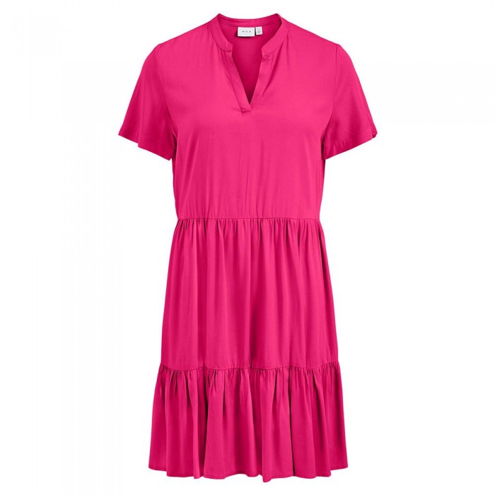 [해외]VILA 반팔 짧은 드레스 Paya V 139726387 Pink Yarrow