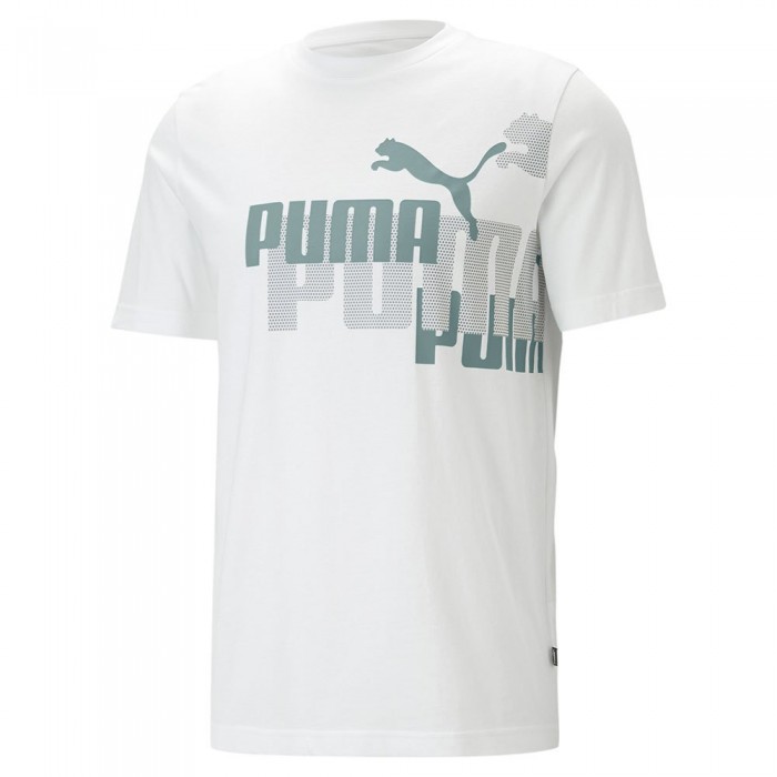 [해외]푸마 Ess+ 로고 파워 반팔 티셔츠 139553523 Puma White / Adria