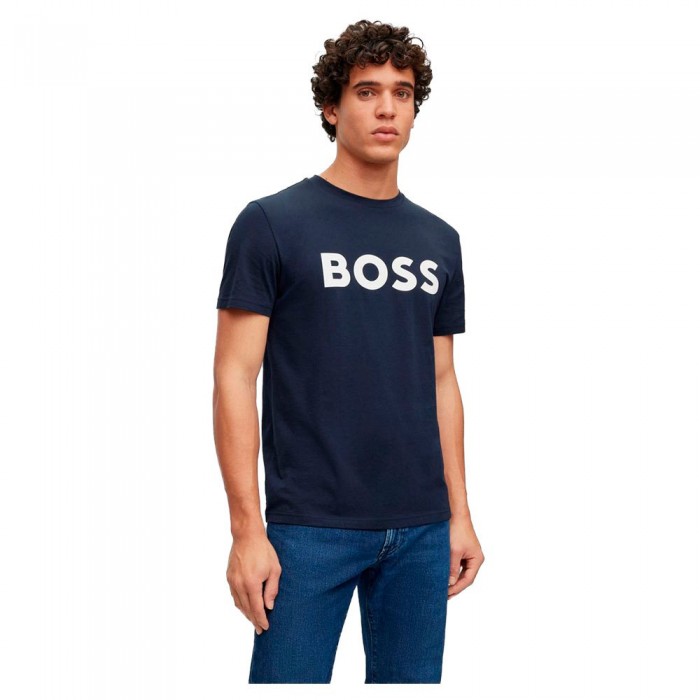 [해외]BOSS Thinking 1 10246016 반팔 티셔츠 139654173 Dark Blue