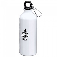 [해외]KRUSKIS Keep Calm And Sail 800ml 알루미늄 병 12139810033 White