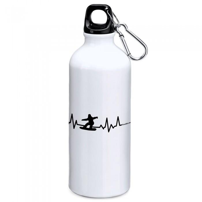 [해외]KRUSKIS 알루미늄 병 Snowboarding Heartbeat 800ml 12139810573 White