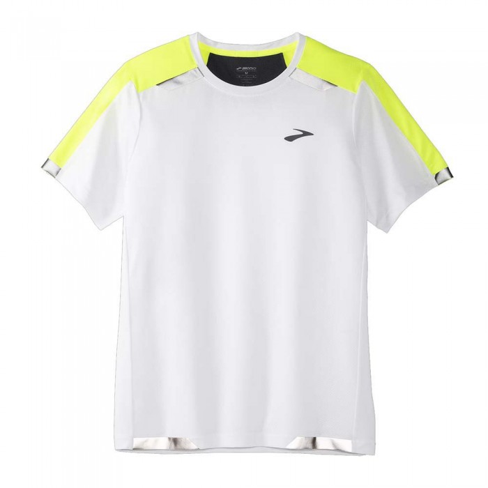 [해외]브룩스 Run Visible Short Sleeve T-Shirt 6139661002 White / Asphalt / Nightlife