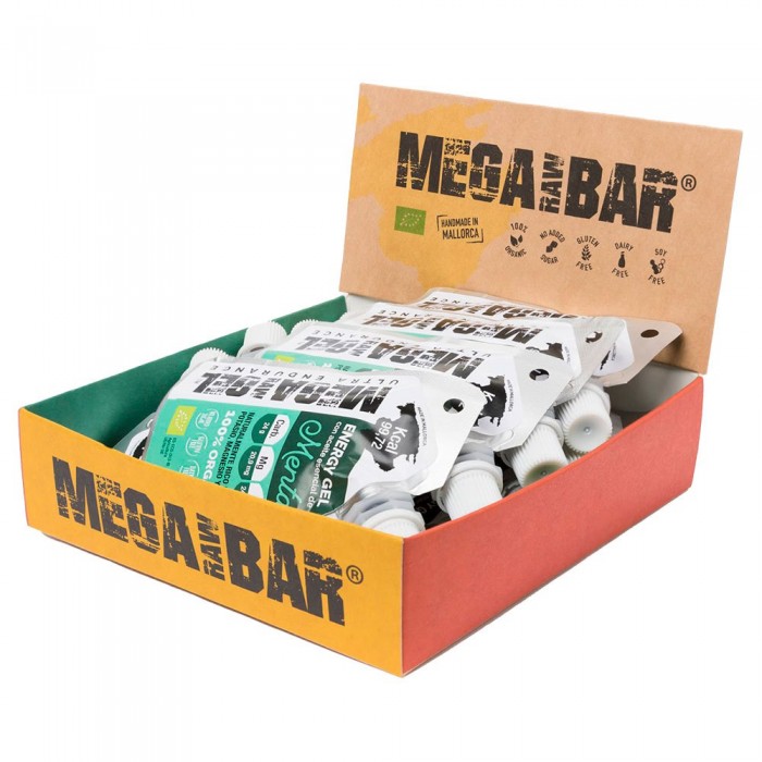 [해외]MEGARAWBAR 에너지 바 상자 10 단위 민트 4139806252 White / Green