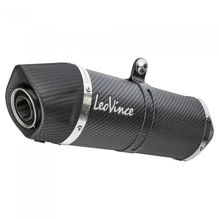 [해외]LEOVINCE LV One Evo Yamaha MT-125/Xsr 125/YZF-R 125 21-22 Ref:14366EK Carbon 전체 배기 시스템 형식 승인 9139670418 Black / Silver
