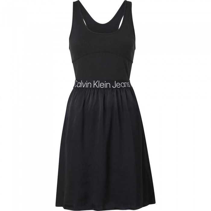 [해외]캘빈클라인 JEANS 민소매 드레스 Racerback 로고 139781344 Ck Black