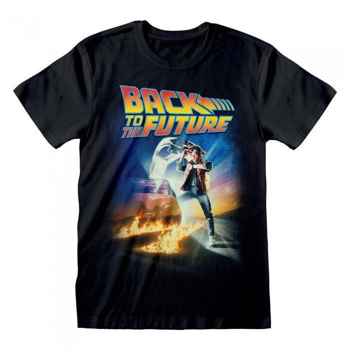 [해외]HEROES Official Back To The Future Poster 반팔 티셔츠 139788572 Black