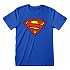 [해외]HEROES Official Dc Comics Superman 로고 반팔 티셔츠 139788603 Blue