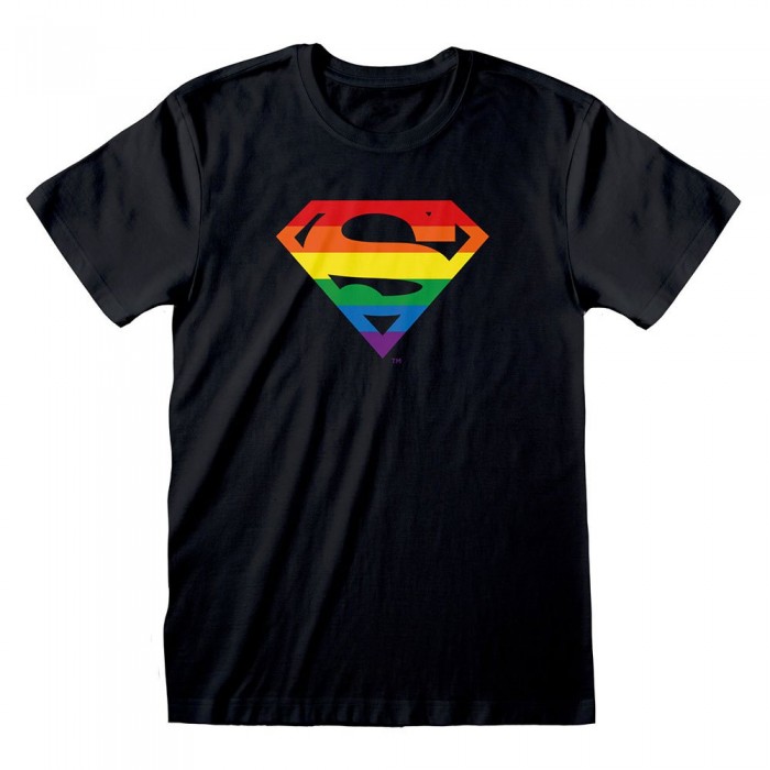 [해외]HEROES Official Dc Superman 로고 Pride 반팔 티셔츠 139788608 Black