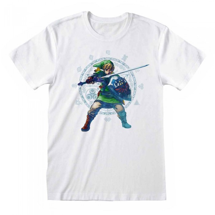 [해외]HEROES 반팔 티셔츠 Official Nintendo Legend Of Zelda Skyward Sword Pose 139788831 White