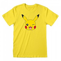 [해외]HEROES Official Pokemon Pikachu Face 반팔 티셔츠 139788887 Yellow