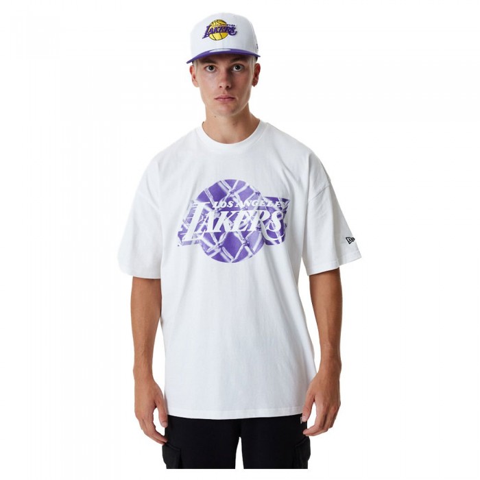 [해외]뉴에라 반팔 티셔츠 60357108 NBA Infill 로고 Los Angeles Lakers 139483142 White
