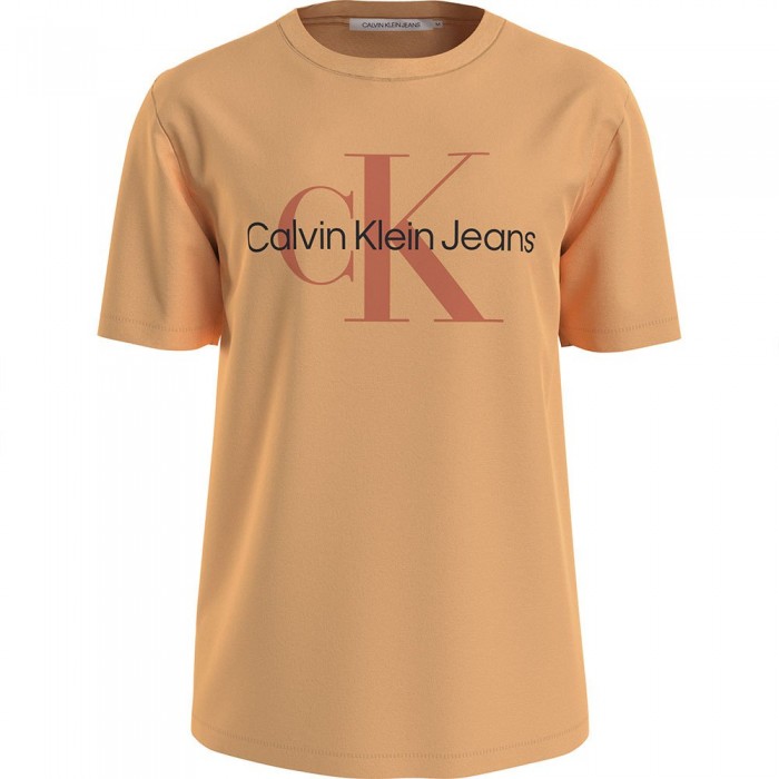 [해외]캘빈클라인 JEANS Seasonal Monologo 숏 슬리브 티셔츠 Crushed Orange