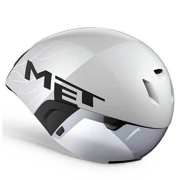 [해외]MET Codatronca 타임트라이얼 헬멧 1139722015 White / Silver
