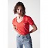 [해외]SALSA JEANS 미니 로고 반팔 티셔츠 139577193 Medium Red