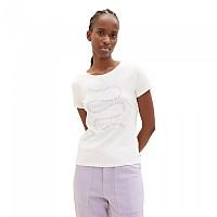 [해외]TOM TAILOR Wavy Chest Print 티셔츠 139648054 Gardenia White